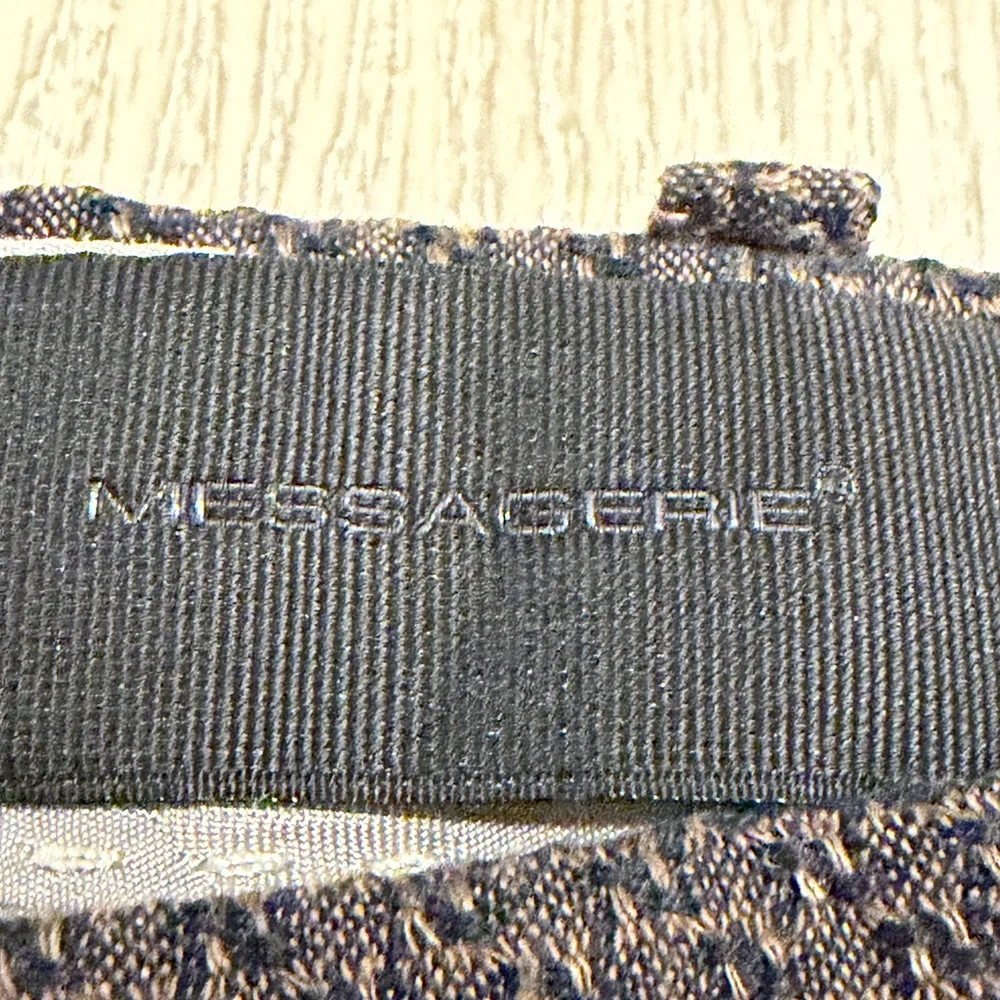 Messagerie Charcoal Textured Dress Pants
